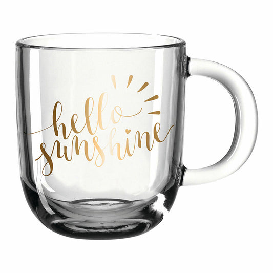 Leonardo cup Emozione hello sunshine, glass cup, mug, soda-lime glass, multi-coloured, 400 ml, 046413