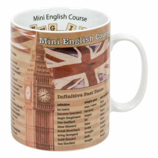 Könitz Mini English Course Mug, Coffee Mug, Tea Cup, Cup, Porcelain, Colorful, 490 ml, 1113301827