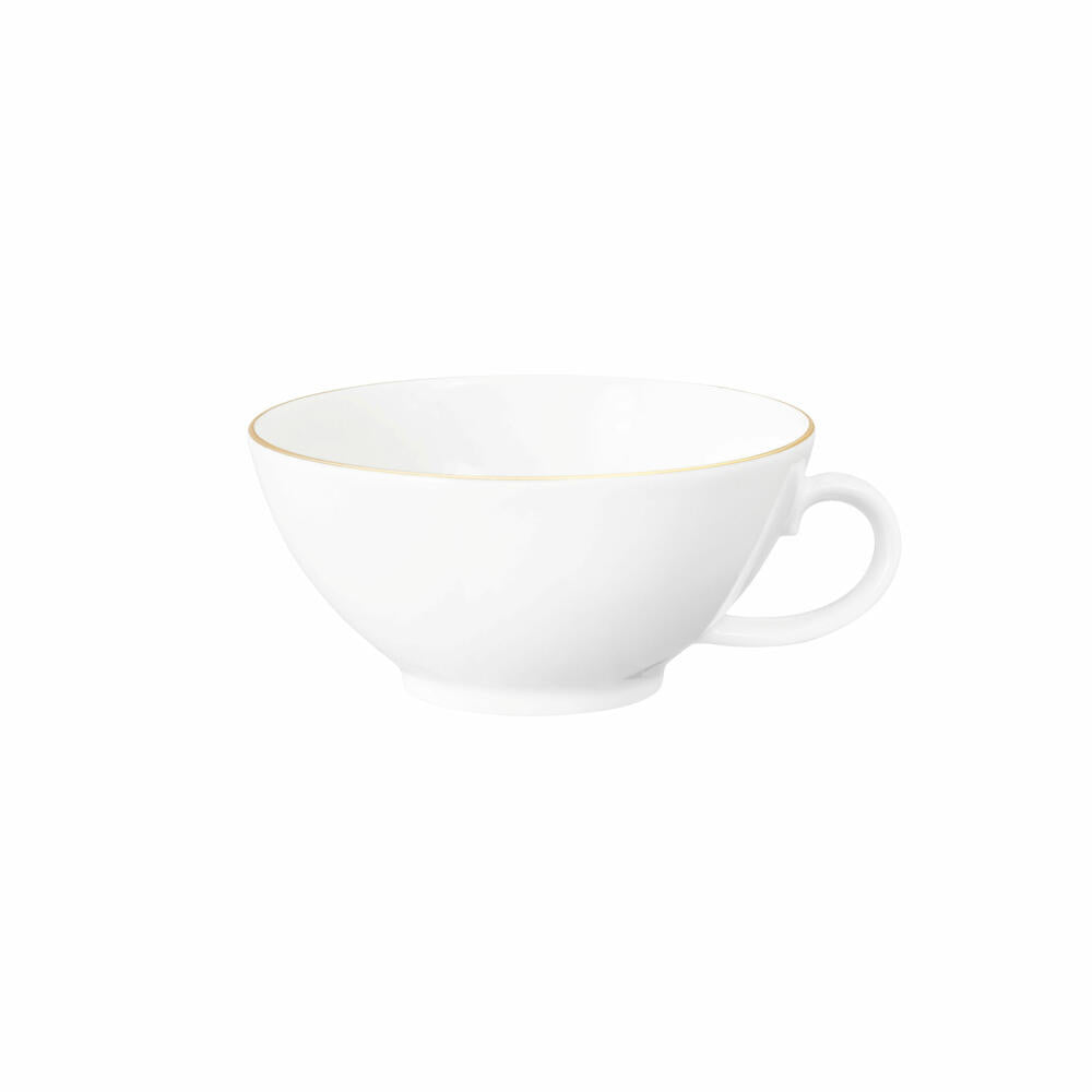 Seltmann Weiden Liberty Tea Cup Small, Teacup, Tea Cup, Porcelain, Gold Rim, 140 ml, 001.765029