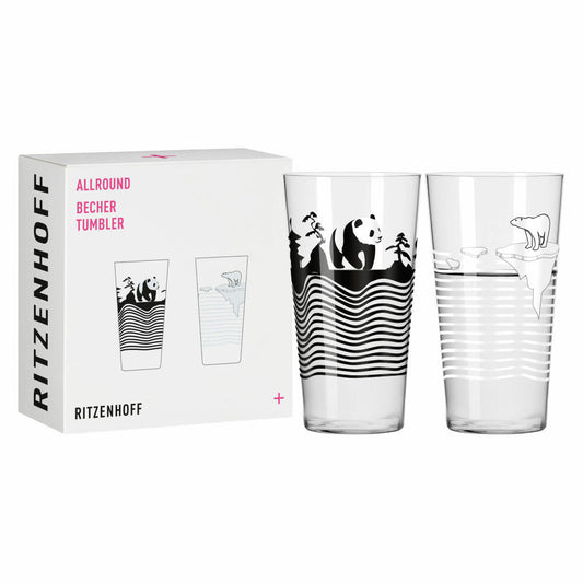 Ritzenhoff Allround Glass Set of 2 002, Romi Bohnenberg, crystal glass, 432 ml, 3861002