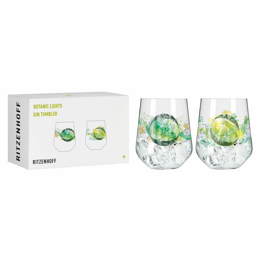 Ritzenhoff Ginglas set of 2 Botanic Lights 001, Heike Zuschke, crystal glass, 710 ml, 3801001