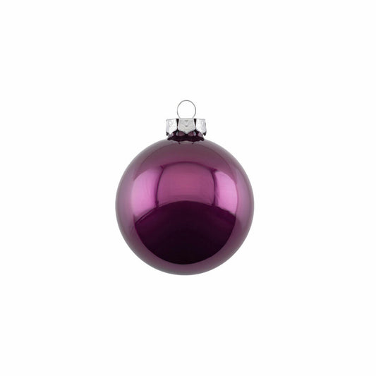 Gift Company Christbaumkugel Opal, Weihnachtskugel, Baumschmuck, Glas, Prune, Ø 6 cm, 11695