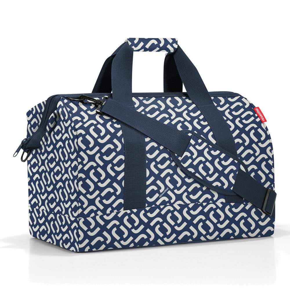 reisenthel Allrounder L, Reisetasche, Doktortasche, Tasche, Schultertasche, Polyestergewebe, Signature Navy, 30 L, MT4073