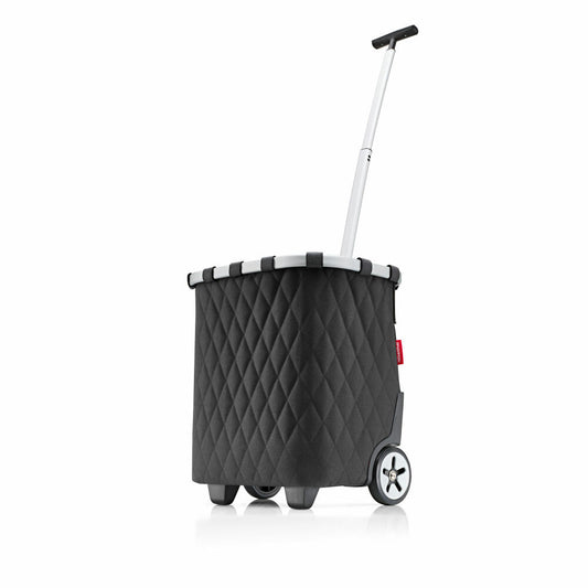 reisenthel carrycruiser, Einkaufsroller, Einkaufswagen, Trolley, Einkaufstrolley, Polyestergewebe, Rhombus Black, 40 L, OE7059