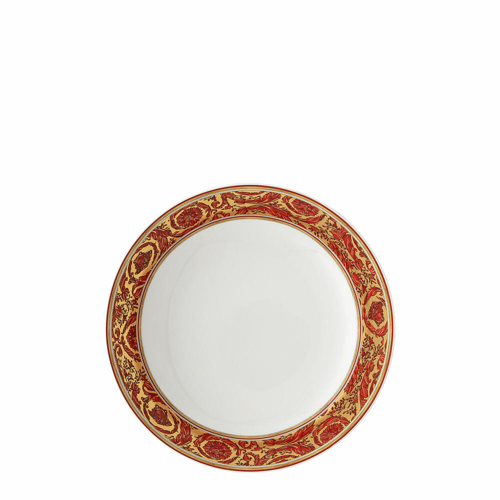 Rosenthal Versace Soup Plate Medusa Garland Red, Porcelain, 22 cm, 19335-409958-10322