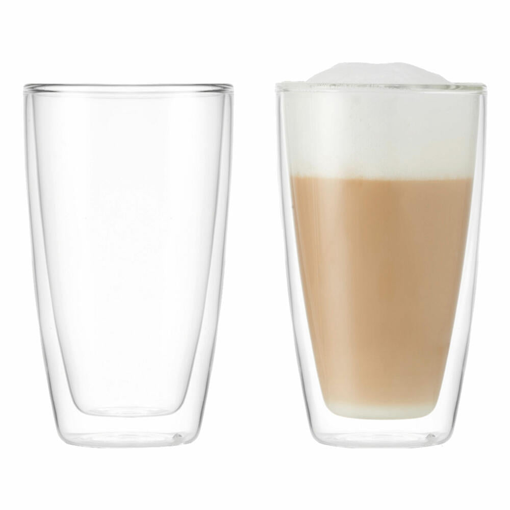 montana: :enjoy double-walled mug, set of 2, glass mug, glass cup, thermal glass, double-walled, glass, 180 ml, 057225