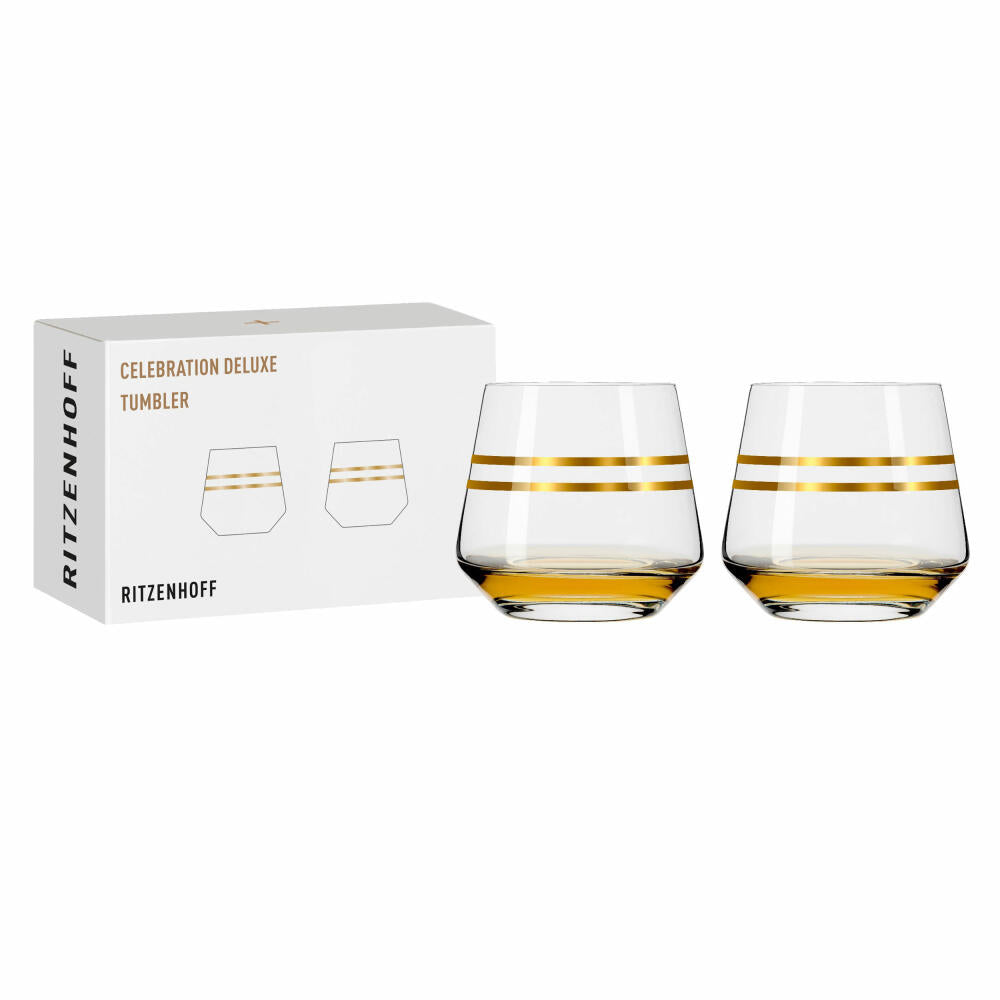 Ritzenhoff Tumbler Set of 2 Celebration Deluxe 001, Sonja Eikler, crystal glass, 420 ml, 6141009