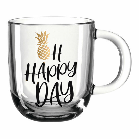 Leonardo Cup Emozione Oh happy day, glass cup, mug, soda-lime glass, multi-coloured, 400 ml, 046412