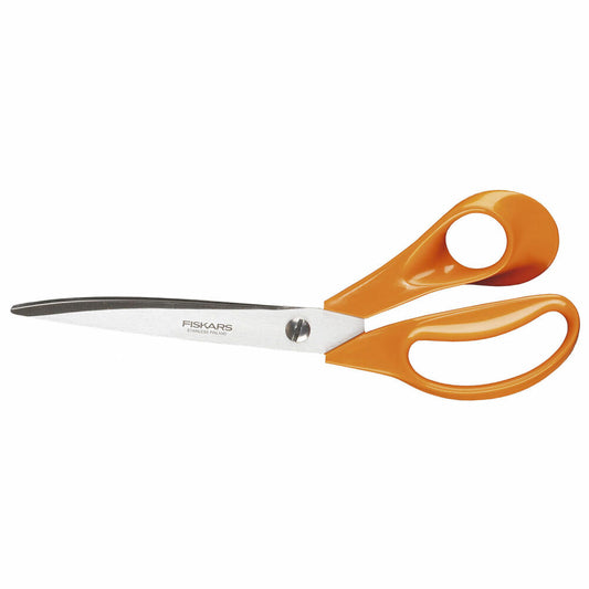 Fiskars Classic Universalschere S94, Universal Schere, Gartenschere, Gartenzubehör, Stahl / Kunststoff, Orange, 24 cm, 1001538