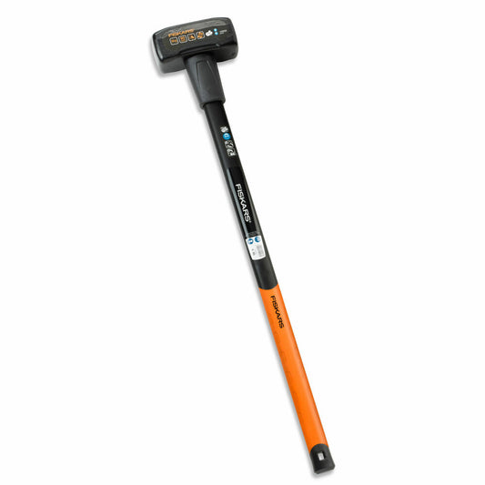 Fiskars Vorschlaghammer XXL, Vorschlag Hammer, Gartenhammer, Gartenzubehör, Stahl / Kunststoff, Schwarz / Orange, 90 cm, 1001618