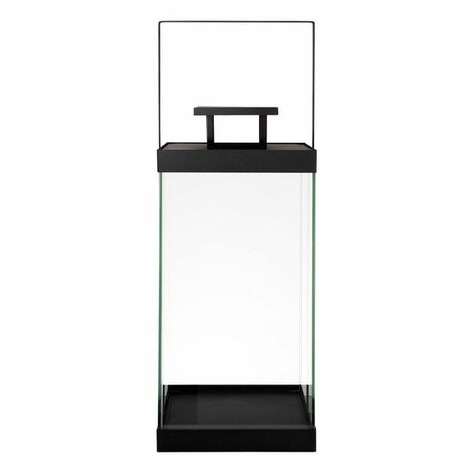 Blomus Laterne FINCA, Indoor-Laterne, groß, Windlicht, Glas, Stahl pulverbeschichtet, Schwarz, 46 cm, 63688