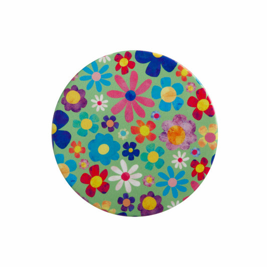 Maxwell & Williams Untersetzer Be Kind - Flowers, Getränkeuntersetzer, Keramik, Limette, 10 cm, DU0370