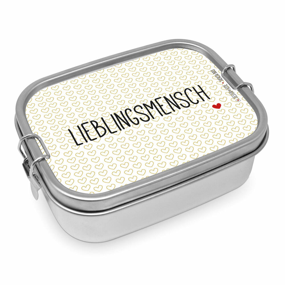 PPD Lieblingmensch Steel Lunch Box, lunch box, lunchbox, snack box, 900 ml, 491281