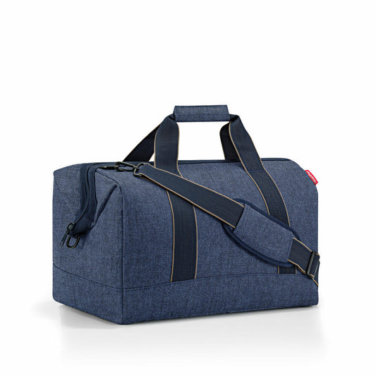 reisenthel allrounder L, Reisetasche, Sporttasche, Herringbone Dark Blue, 30 L, MT4113