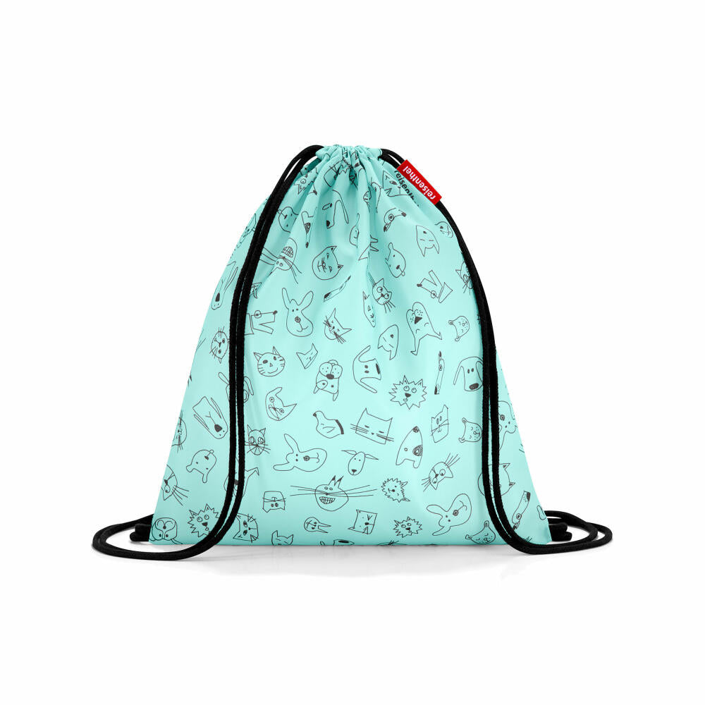 reisenthel mysac kids, gym bag, sports bag, gym bag, pouch bag, bag, cats and dogs mint, IC4062