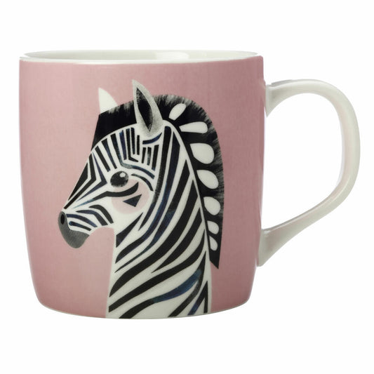 Maxwell &amp; Williams Pete Cromer Mug Zebra, Cup, Coffee Mug, Porcelain, Colorful, 370 ml, DX0913