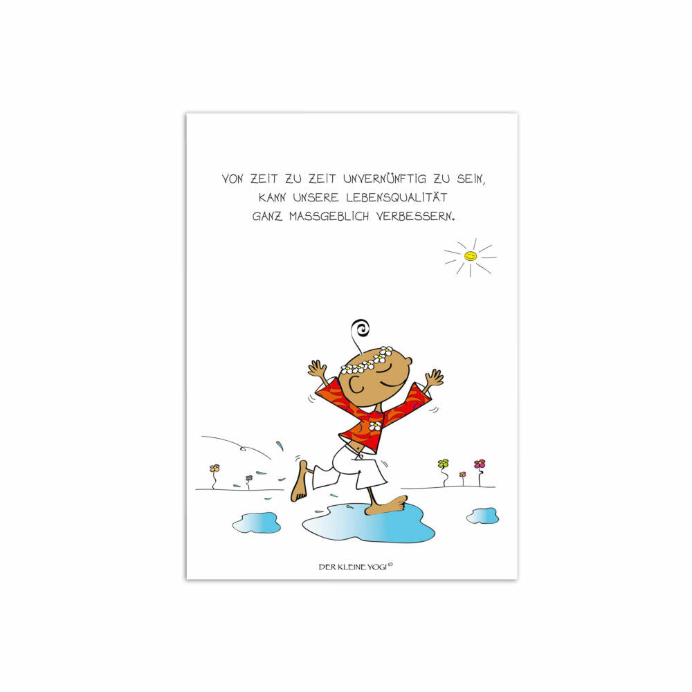 Goebel The Little Yogi Postcard Irrationality, Pack of 10 Postcards, Post Card, Paper / Cardboard, 10.5 cm x 15 cm, 54100541