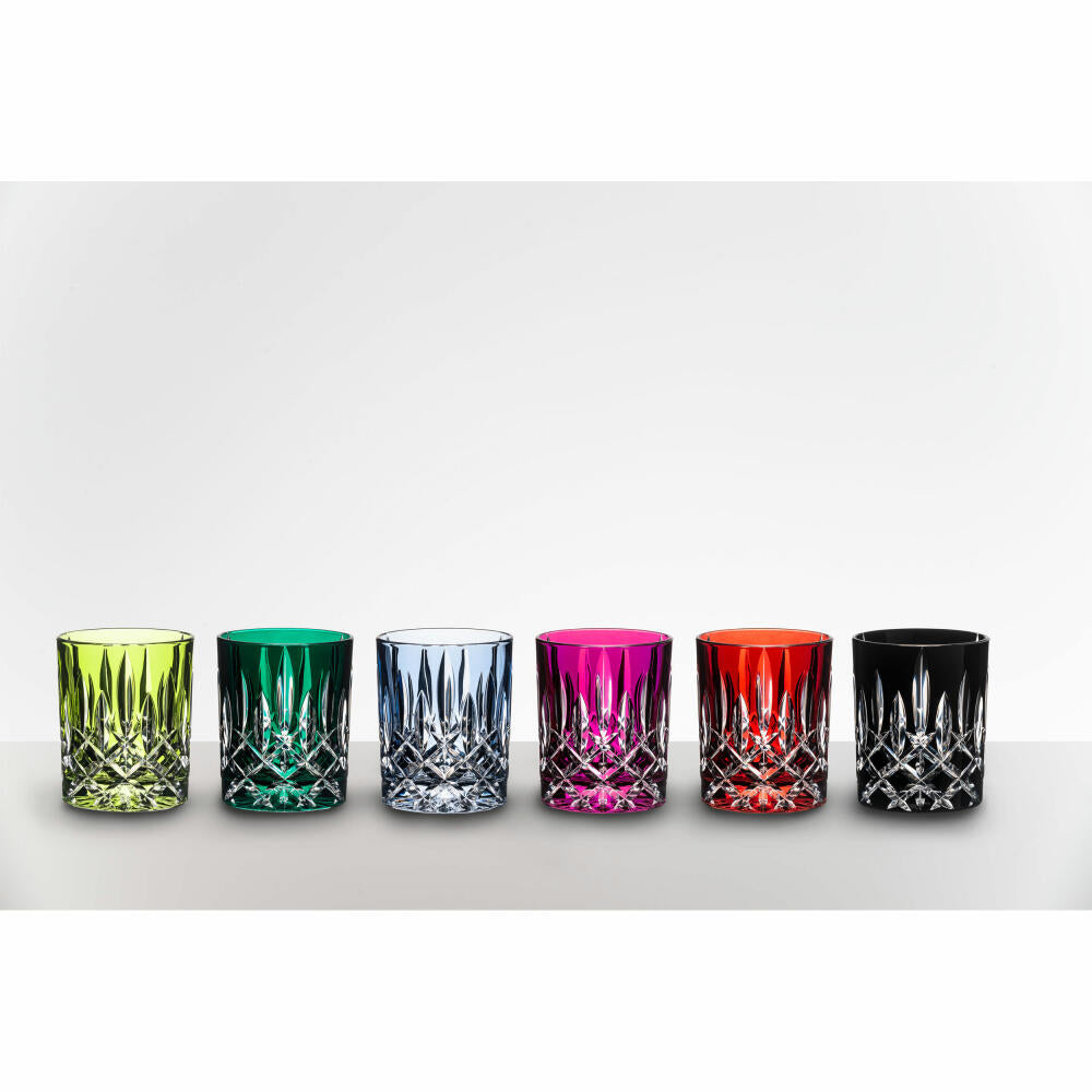 Riedel Laudon Becher, Whiskybecher, Tumbler, Trinkbecher, Glas, Trinkglas, Kristallglas, Pink, H 10 cm, 1515/02S3P