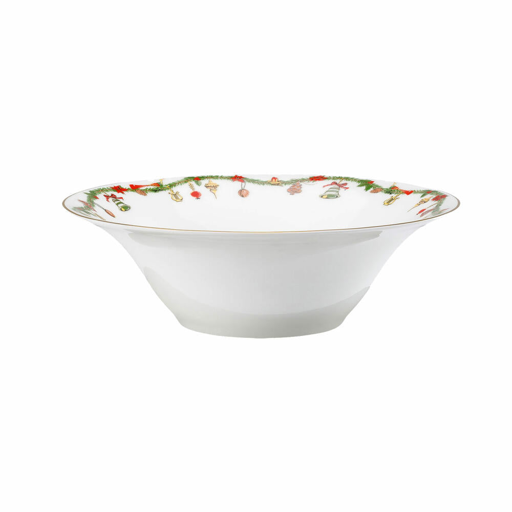 Hutschenreuther Nora Multifunktionsschale, Weihnachtsdekor, Bone China, Christmas, 20 cm, 02048-726037-15394