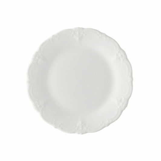 Hutschenreuther Baronesse Brotteller mit Fahne, Estelle Weiß, Porzellan, 17 cm, 10017