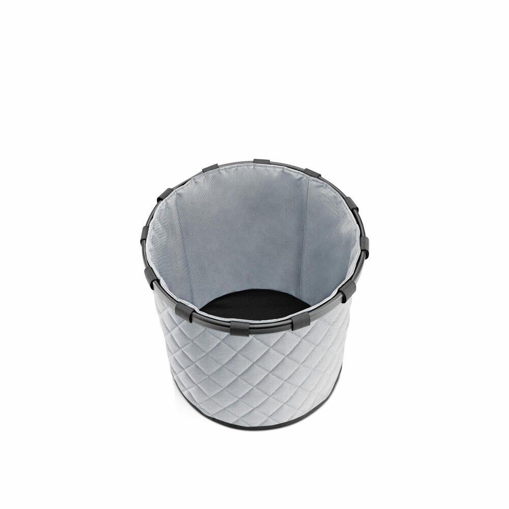 reisenthel homebasket M, storage basket, Frame Rhombus Light Grey, 30 L, UA7062