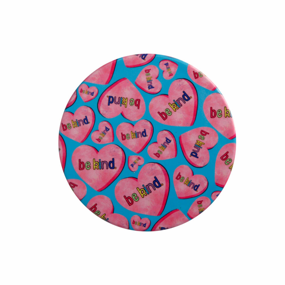 Maxwell &amp; Williams Coaster Be Kind - Hearts, Drinks Coaster, Ceramic, Turquoise, 10 cm, DU0372