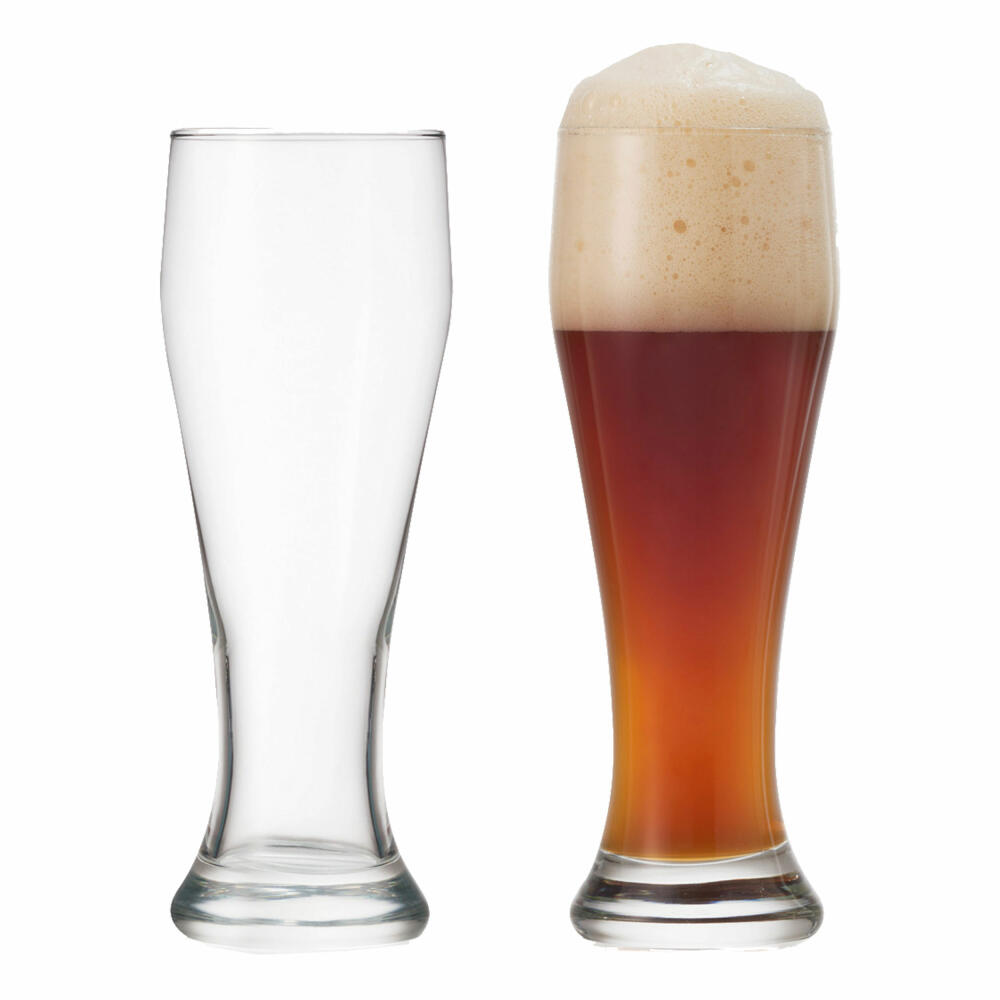 montana: :basic wheat beer glass, set of 6, wheat beer glass, wheat glass, wheat beer, beer glass, 655 ml, 075037