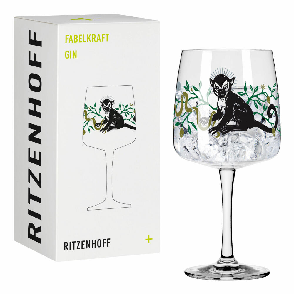 Ritzenhoff gin mug Fabelkraft Gin 001, gin glass, Karin Rytter, crystal glass, 700 ml, 3458001