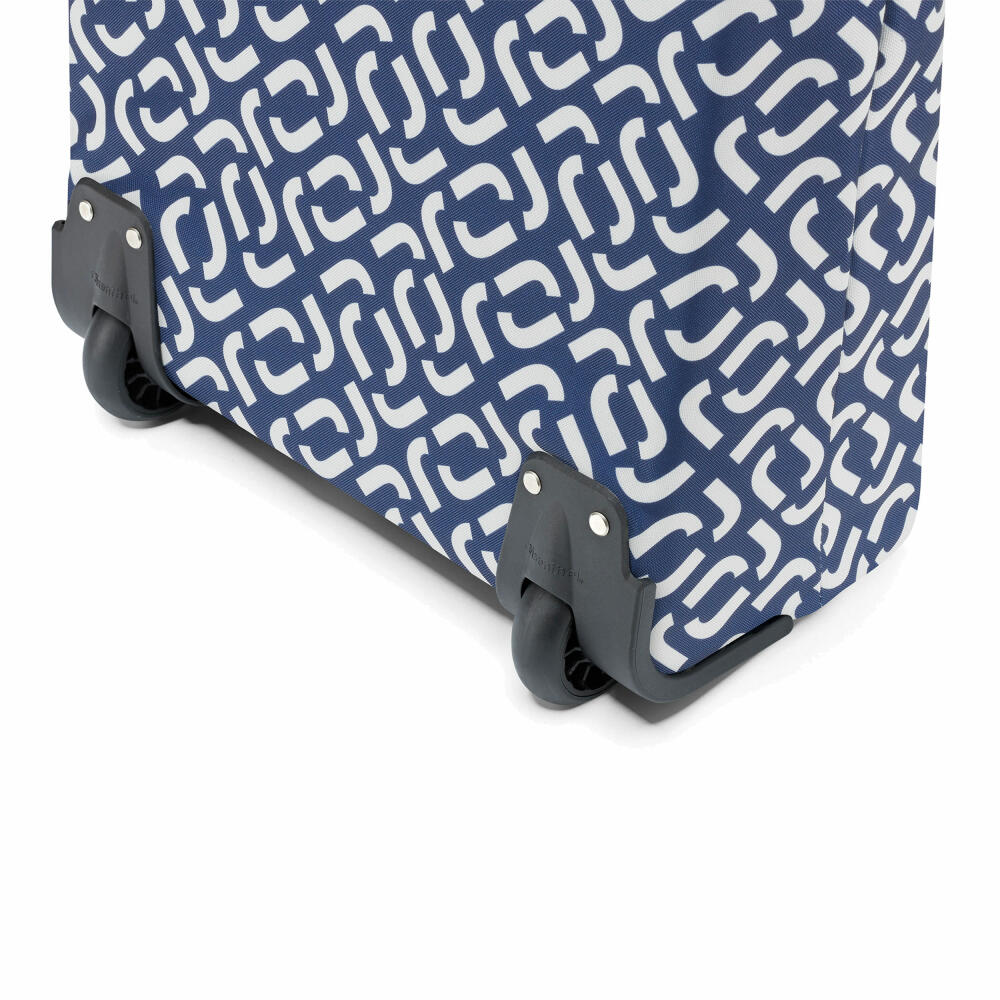 reisenthel trolley M, shopping trolley, shopping trolley, trolley, shopping bag, shopping cart, polyester fabric, Signature Navy, 43 L, NT4073