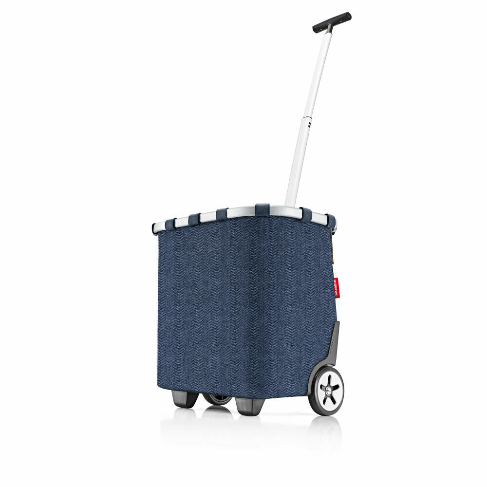 reisenthel carrycruiser, Einkaufstrolley, Herringbone Dark Blue, 40 L, OE4113