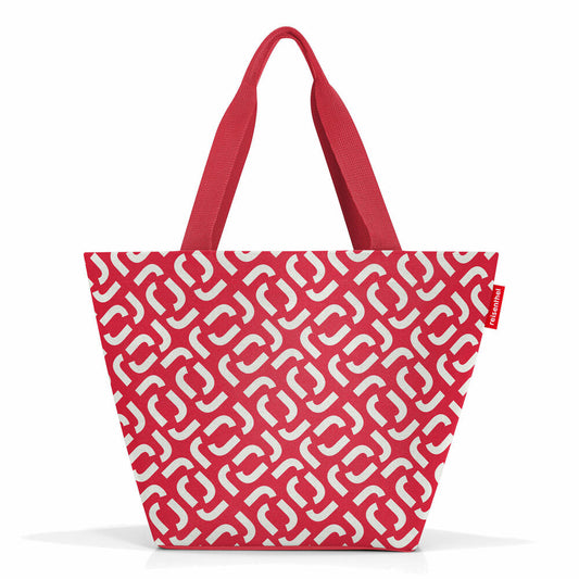 reisenthel shopper M, Tasche, Einkaufstasche, Tragetasche, Polyestergewebe, Signature Red, 15 L, ZS3070