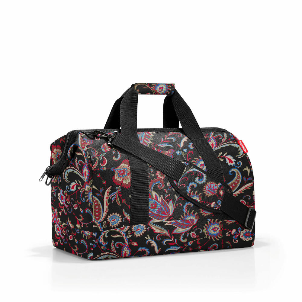 reisenthel allrounder L, travel bag, sports bag, shoulder bag, Paisley Black, 30 L, MT7064