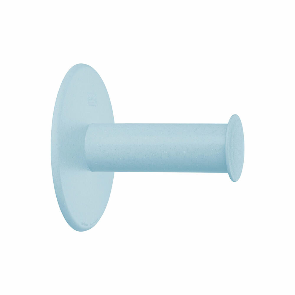 Koziol WC-Rollenhalter Plug N Roll, Toilettenpapierhalter, Kunststoff, Recycled Blue, 1410126