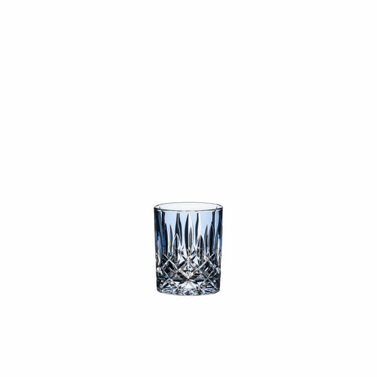 Riedel Laudon Becher, Whiskybecher, Tumbler, Trinkbecher, Glas, Trinkglas, Kristallglas, Hellblau, H 10 cm, 1515/02S3LB