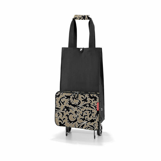 reisenthel foldabletrolley, foldable shopping trolley, shopping bag, Baroque Marble, 30 L, HK7061