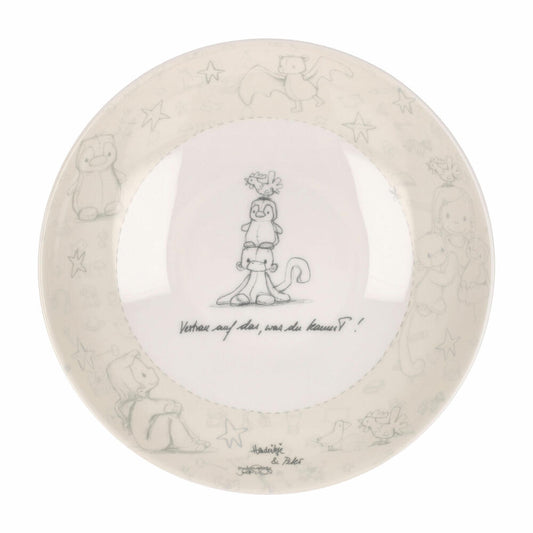 Goebel Suppenteller Anouk - Glaub an deine Träume, Fine Bone China, Beige, 21 cm, 23600081