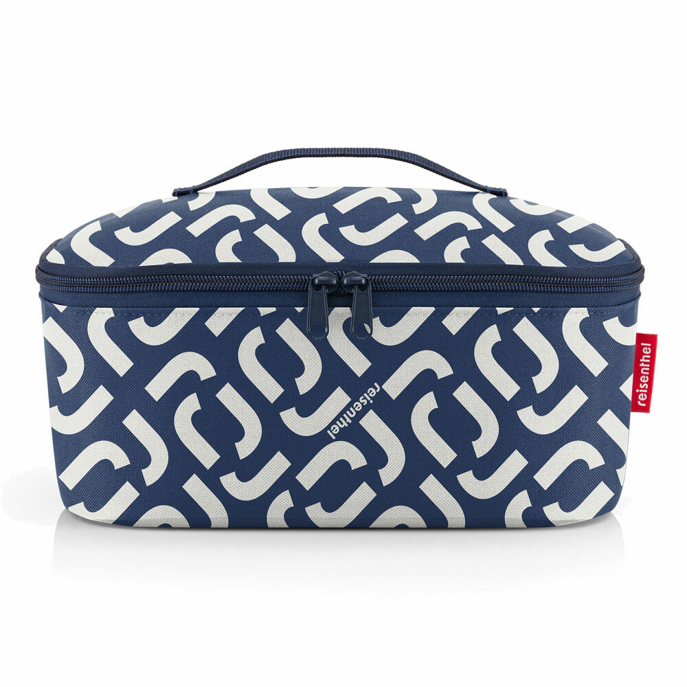 reisenthel coolerbag M pocket, Kühltasche, Isolierte Tasche, Thermotasche, Thermo Tasche, Polyestergewebe, Signature Navy, 4.5 L, LF4073