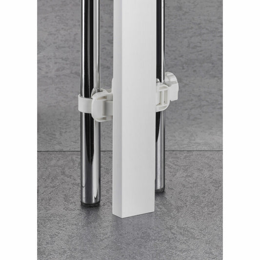 reer StairFlex Geländerbefestigungsset, Geländerbefestigung, Zubehör, Montage von Treppengittern, Weiß, 46906