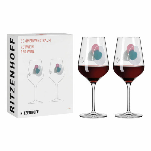 Ritzenhoff Weingläser Sommerwendtraum Rotwein 2er-Set 001, Rotweinglas, Romi Bohnenberg , Kristallglas, 570 ml, 3601001