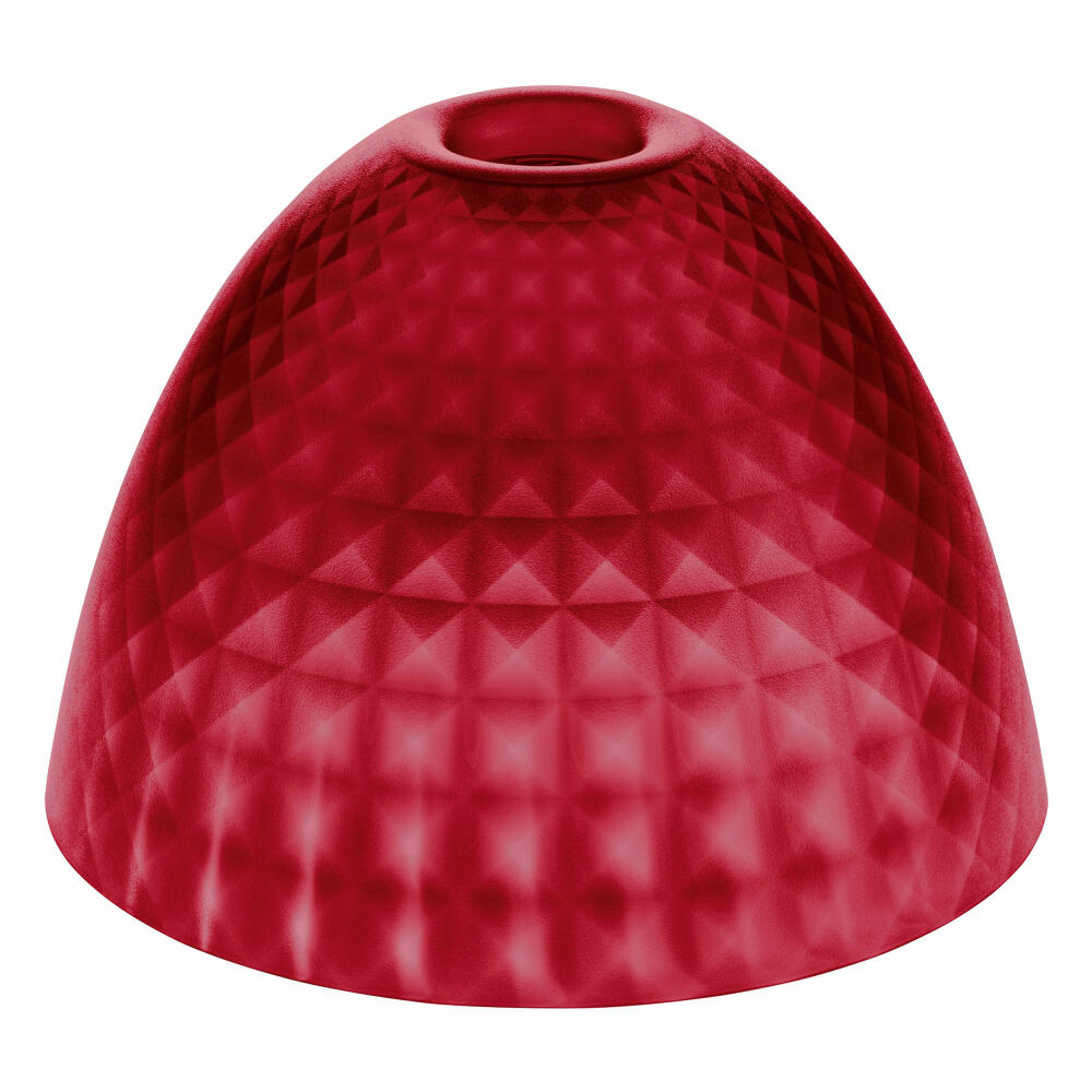 Koziol Stella Silk S Lampenschirm, Tischlampe, Tischlampenschirm, Kunststoff, Transparent Red, Ø 25.5 cm, 1945536