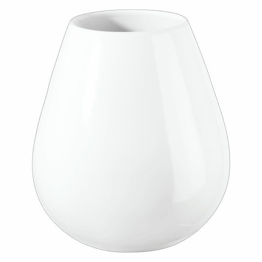 ASA Selection Ease Vase, Raumdekoration, Blumenvase, Keramik, Weiß, H 18 cm, 91033005