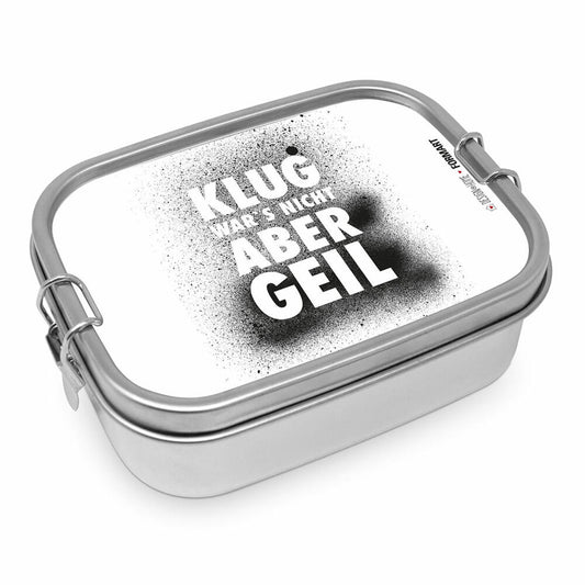 PPD Klug wars nicht Steel Lunch Box, Brotdose, Lunchbox, Vesperdose, Edelstahl, 900 ml, 491332