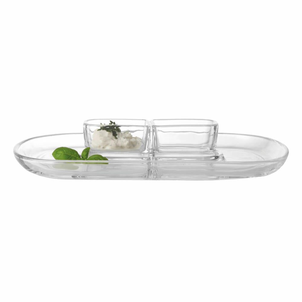 montana: :brunch Cabaret, set of 6, server plate, glass plate, dip bowl, bowl, glass, 30 cm x 21 cm, 057217