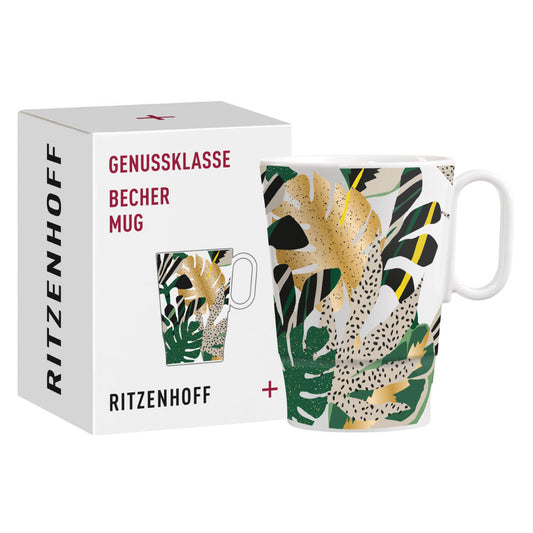 Ritzenhoff Kaffeebecher Genussklasse 007, Ritzenhoff Design Team, Porzellan, 335 ml, 3731007