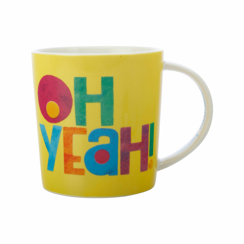 Maxwell & Williams Becher Be Kind - Oh Yeah, Kaffeebecher, Tasse, Porzellan, Bunt, 380 ml, DX1077