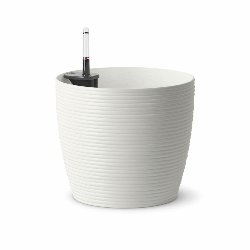 Poétic Casa Cosy bucket, flower pot, planter, flower pot, white, Ø 25 cm, PCCO25BL