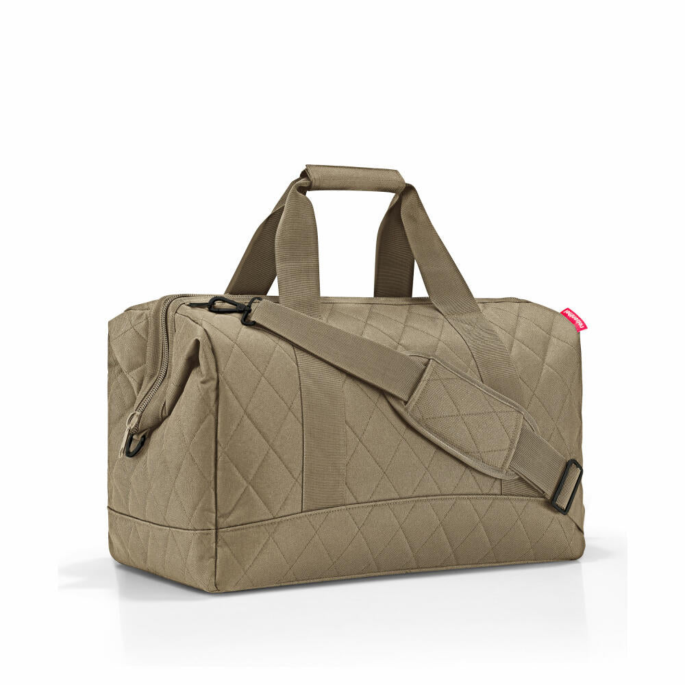 reisenthel allrounder L, Reisetasche, Sporttasche, Rhombus Olive, 30 L, MT5046