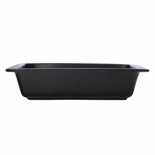 Maxwell &amp; Williams Caviar Black casserole dish, premium ceramic, black, 35.5 x 22 cm, HY0022