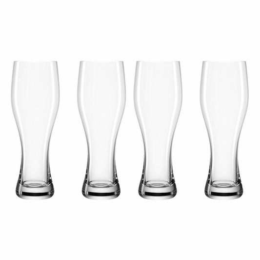 Leonardo Taverna wheat beer glasses, set of 4, beer glass, wheat beer glass, wheat beer glass, glass, 330 ml, 049447