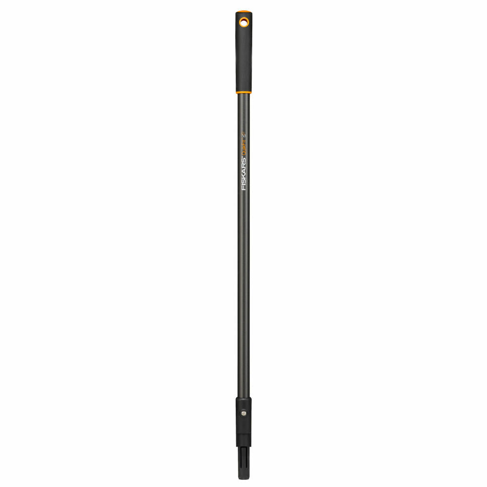 Fiskars QuikFit Stiel Graphit, Aluminiumstiel, Gartenzubehör, Aluminium, Schwarz / Orange, 84 cm, 1000664